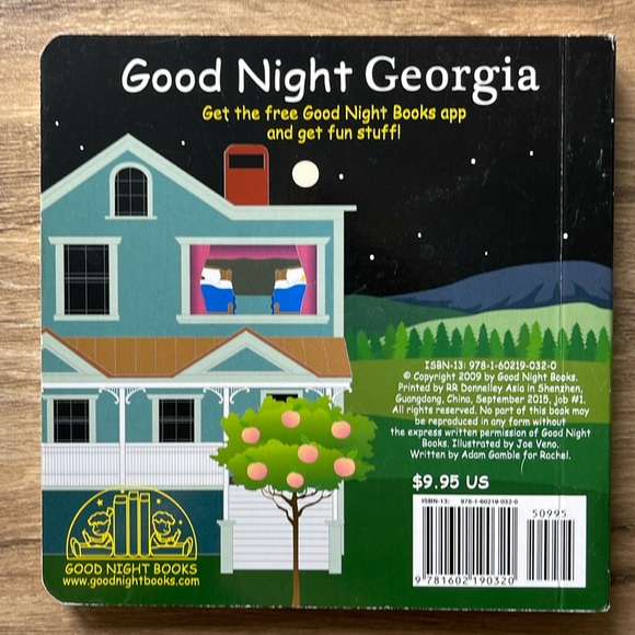 Good Night Georgia Children’s Location State Board Book By Adam Gamble VGC - Picture 2 of 2